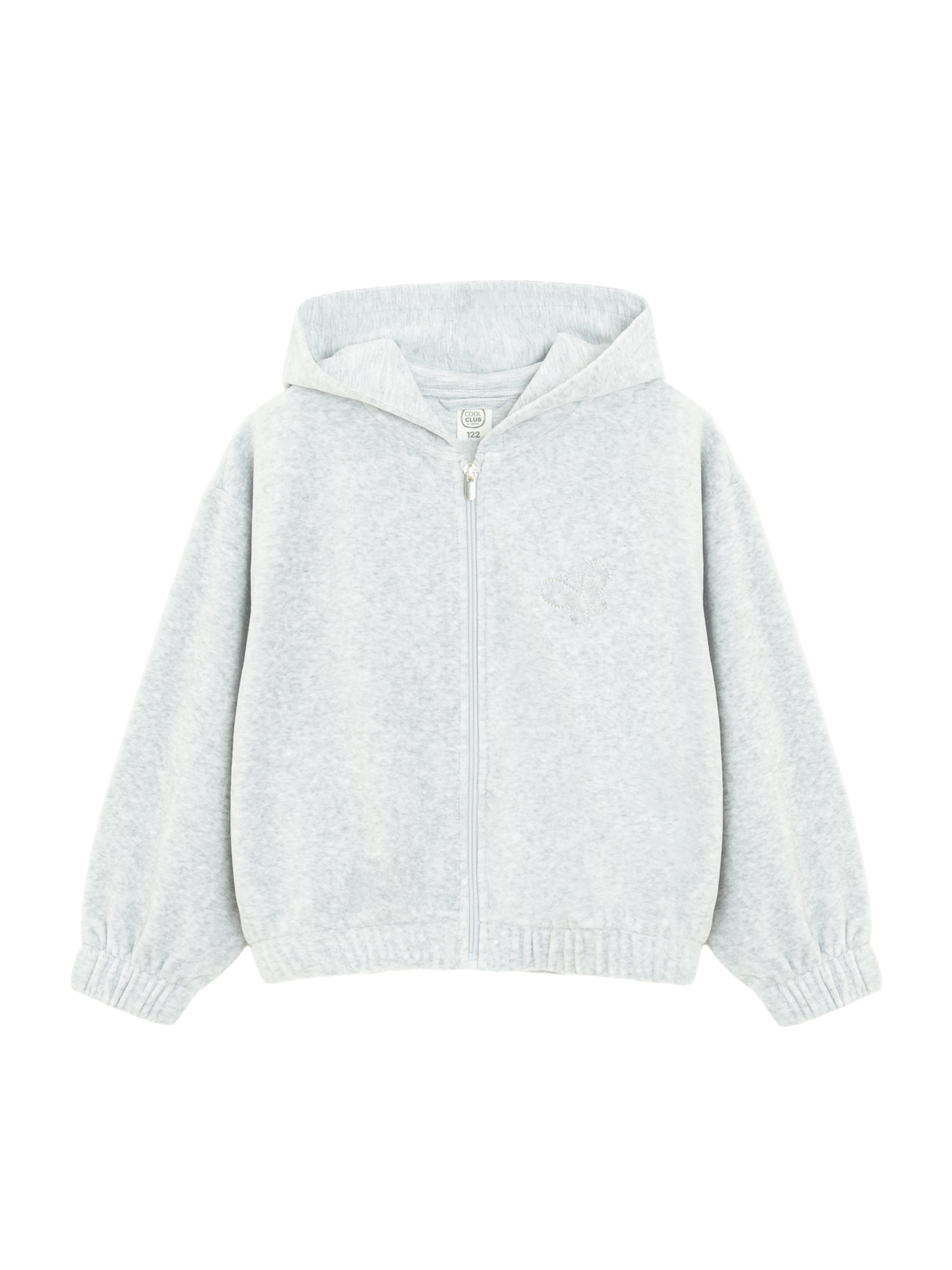 Cool Club Sweatvest in Grijs: voorkant