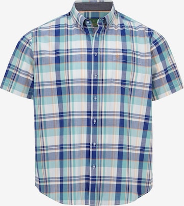 Coupe regular Chemise Charles Colby en bleu : devant