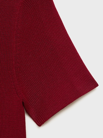 MANGO Knit dress 'SESETA' in Red