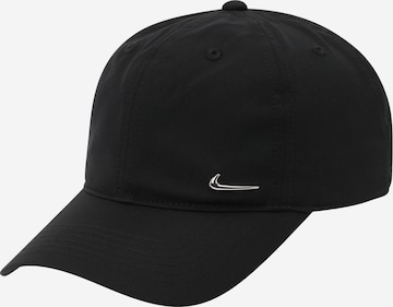 Casquette de sport 'SWOOSH CLUB' Nike Sportswear en noir : devant