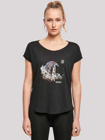 T-shirt 'NASA Take Off Earth Montage' F4NT4STIC en noir : devant