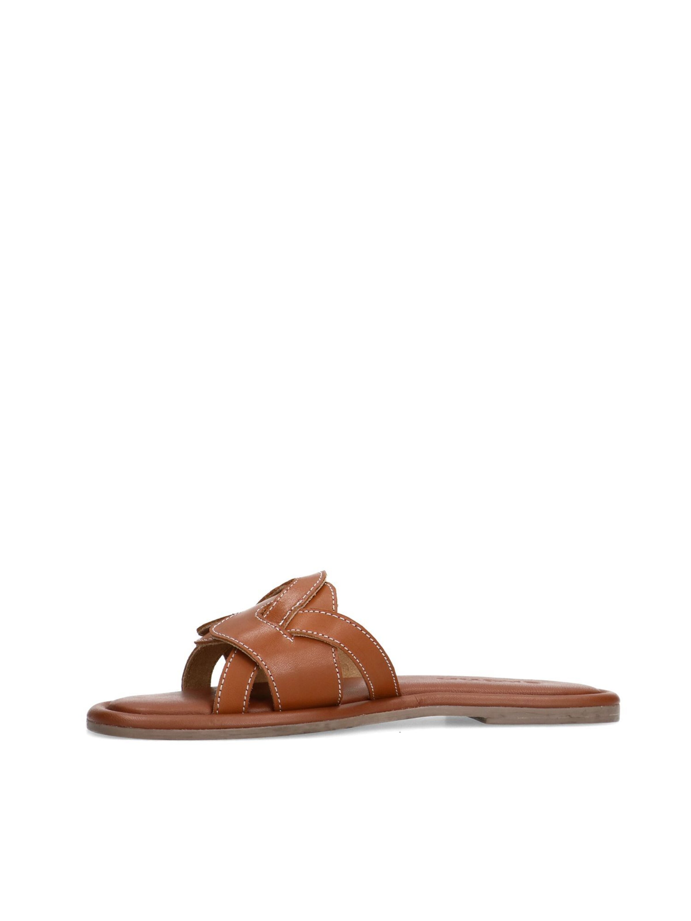SACHA Mules in Brown: front