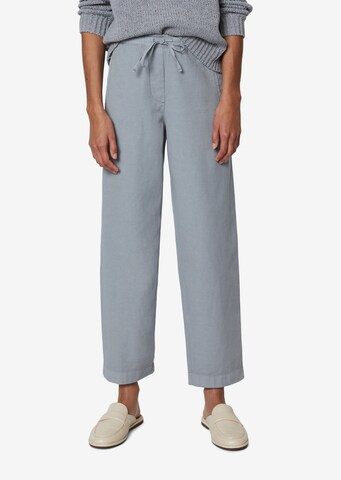 Marc O'Polo Tapered Pants in Blue: front