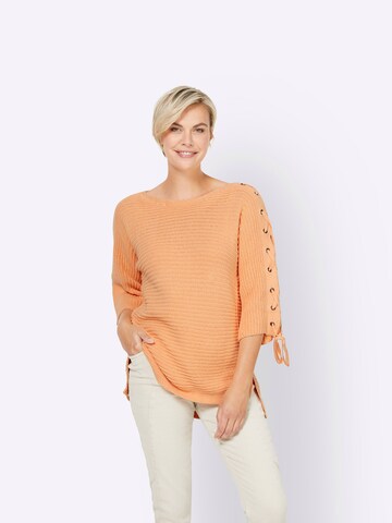 heine Sweter w kolorze pomarańczowy: przód