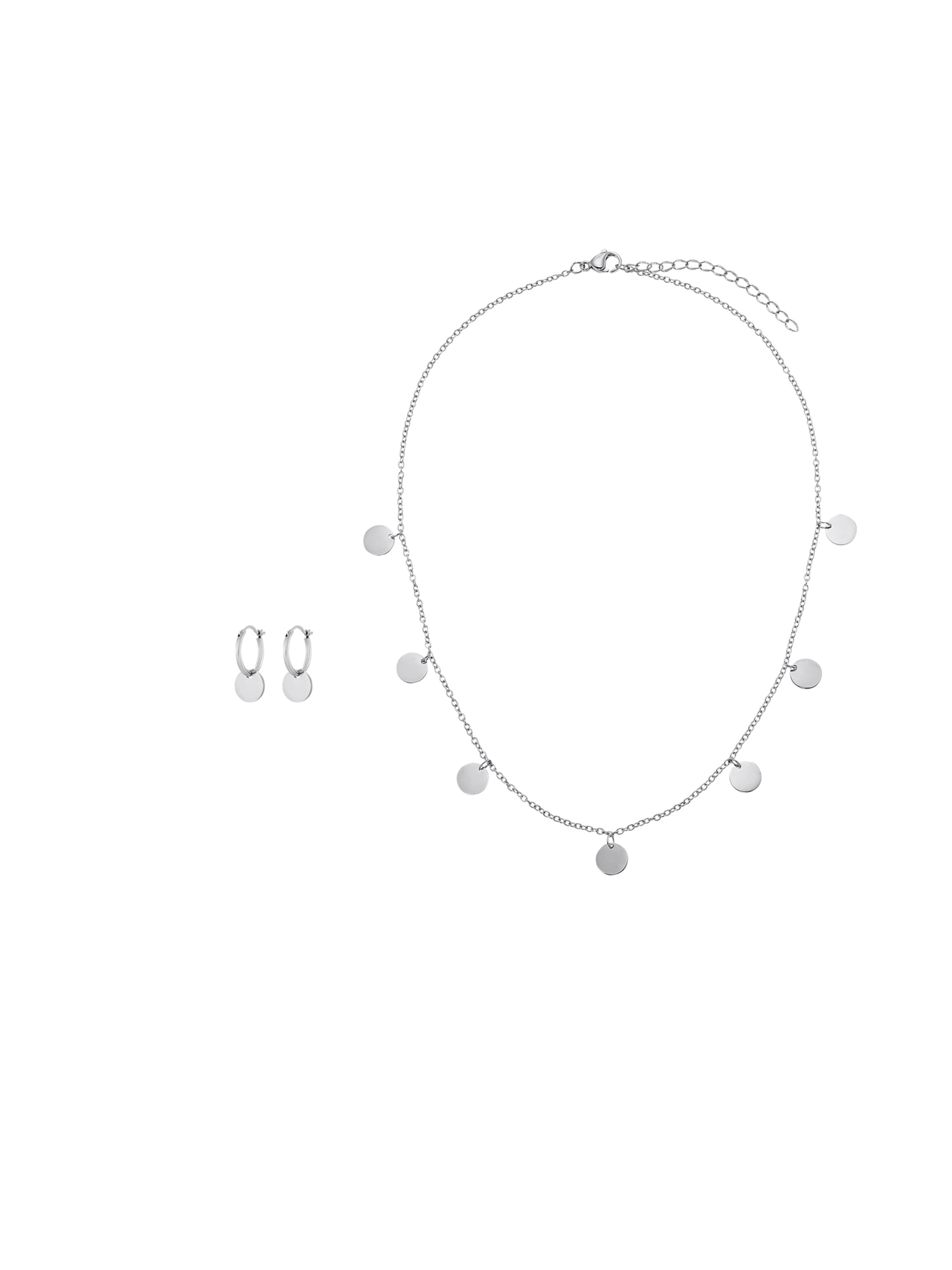 Heideman Schmuckset 'Kreise' in Silber: Vorderseite
