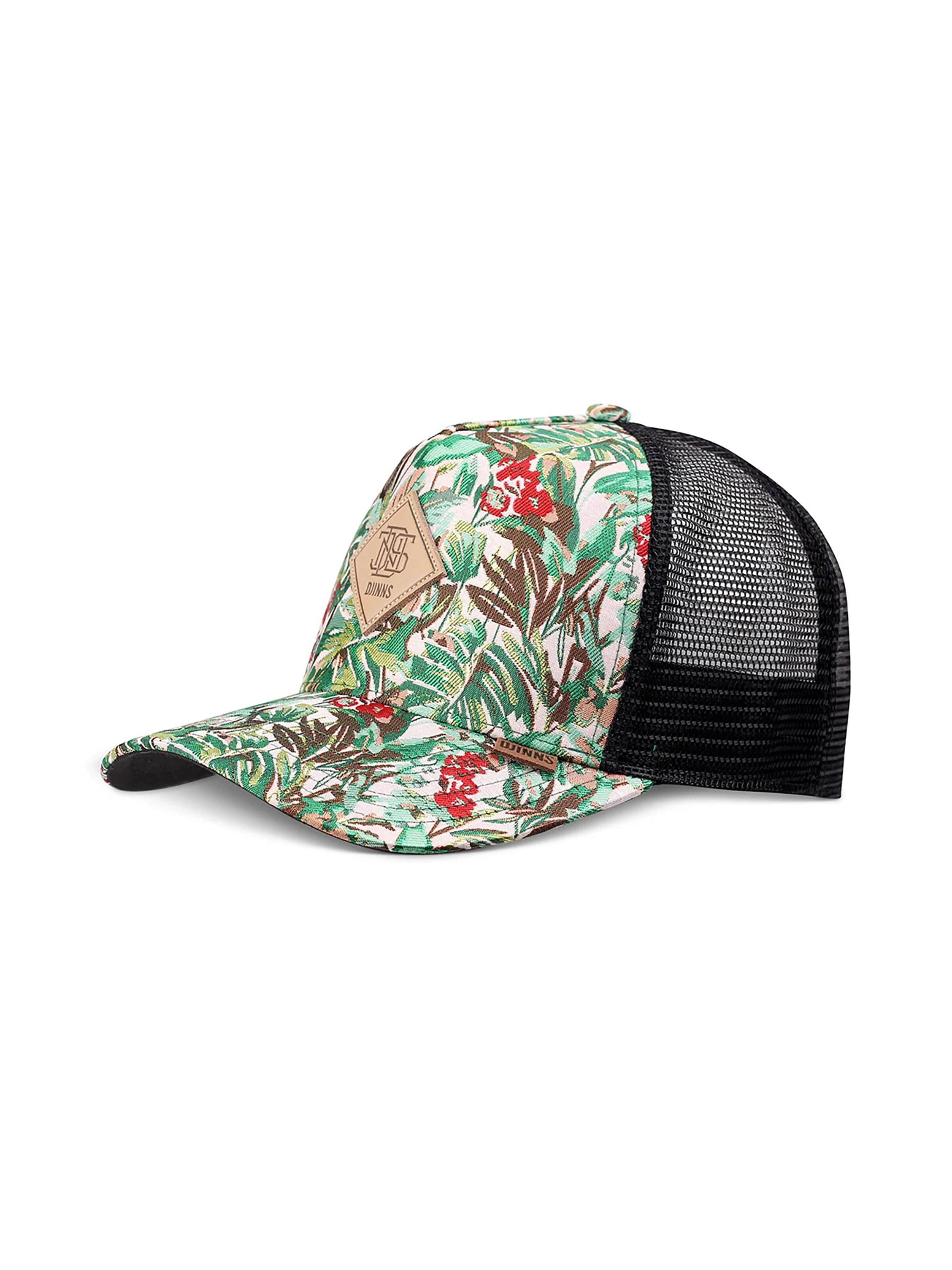 DJINNS Cap 'HFT Woven Jungle' in Mixed colors: front