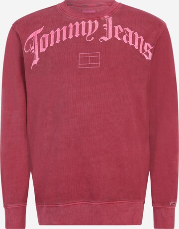 Tommy Jeans Plus Sweatshirt in Rot: predná strana