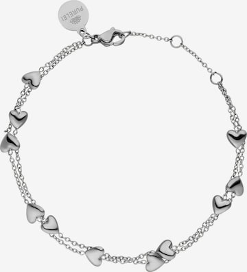 PURELEI Armband 'Alohi Heart' in Silber: Vorderseite