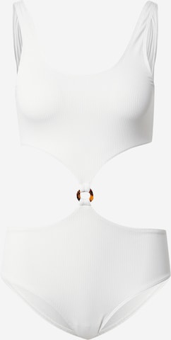 Monki Bustier Fürdőruhák - fehér: elől