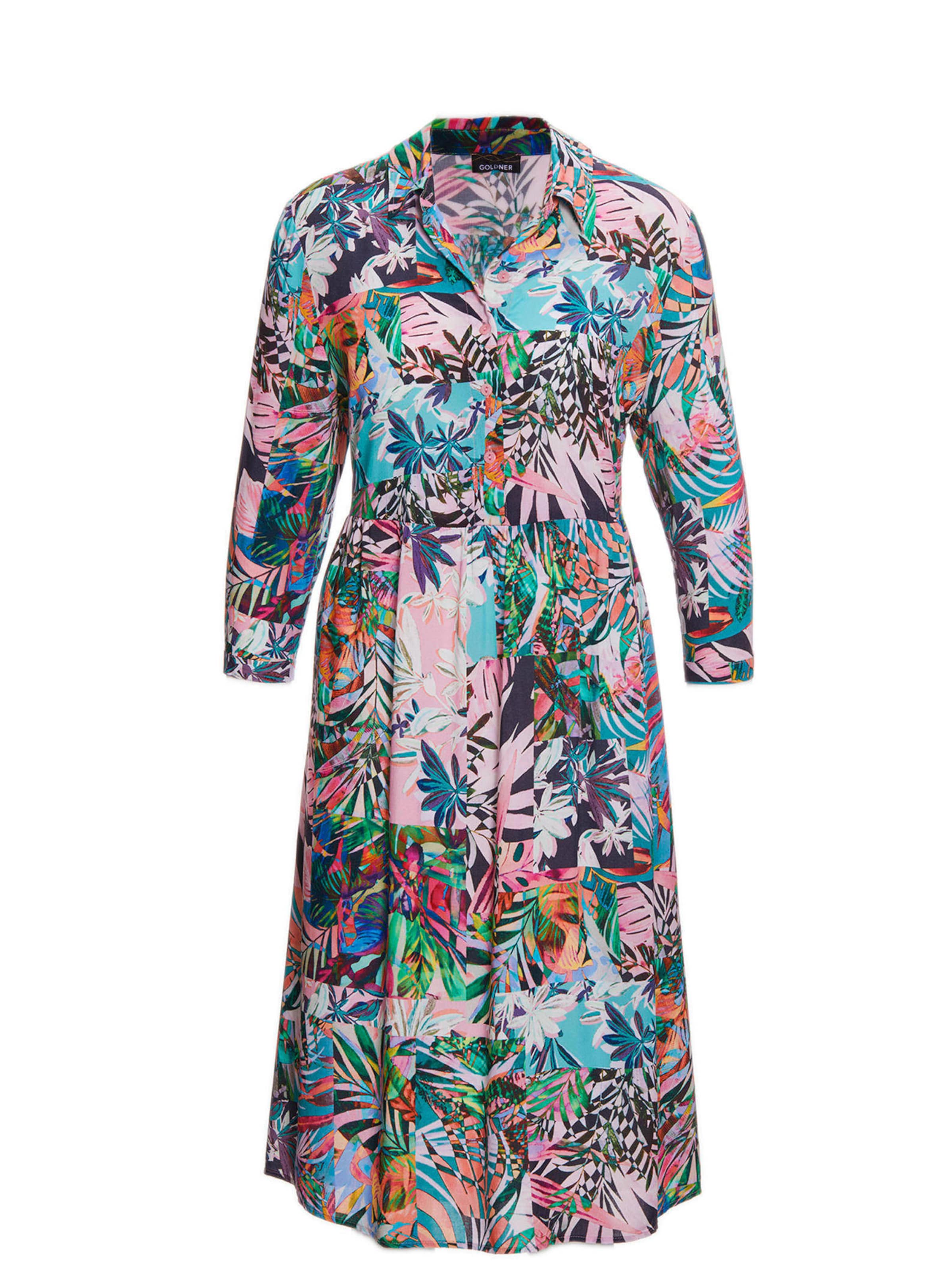 Robe-chemise Goldner en mélange de couleurs : devant