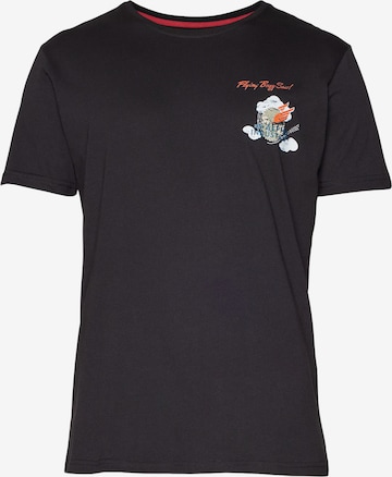 ALPHA INDUSTRIES Paita 'Flying Buzz' värissä musta: etupuoli