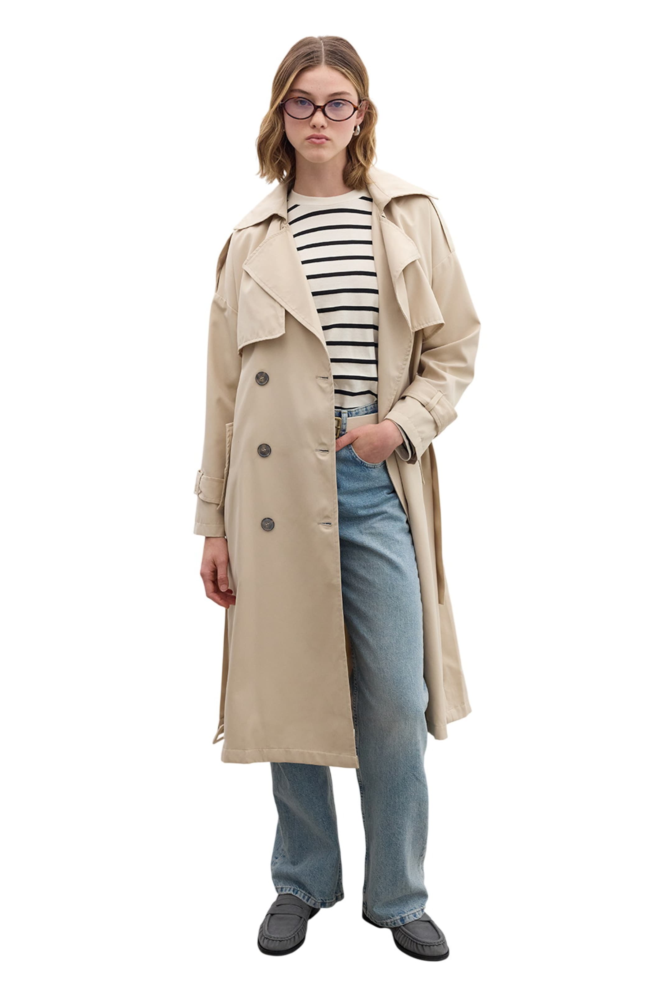 MANUKA Tussenmantel in Beige: voorkant
