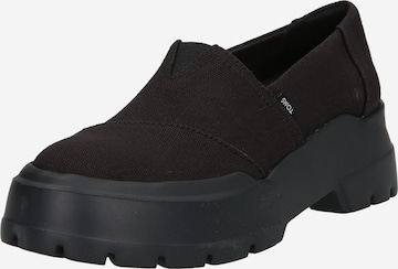 TOMS Classic Flats in Black: front