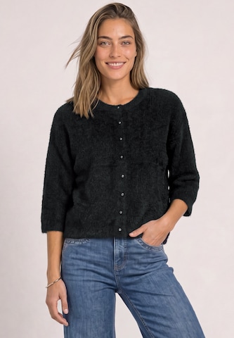 STREET ONE Knit Cardigan in Black