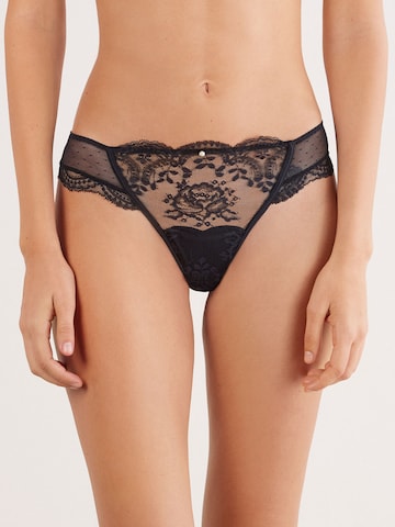 INTIMISSIMI Slip 'La Vie En Rose in Schwarz: Vorderseite