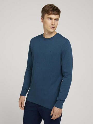 TOM TAILOR Regularny krój Sweter w kolorze zielony: przód