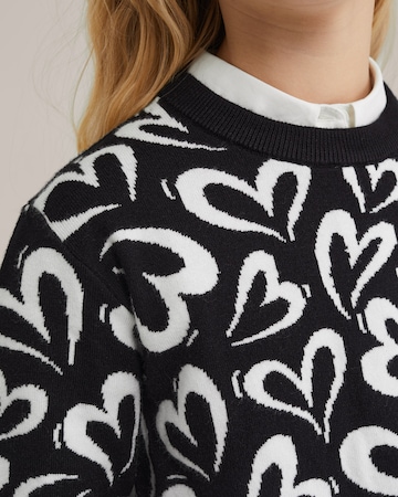 WE Fashion Pullover in Schwarz