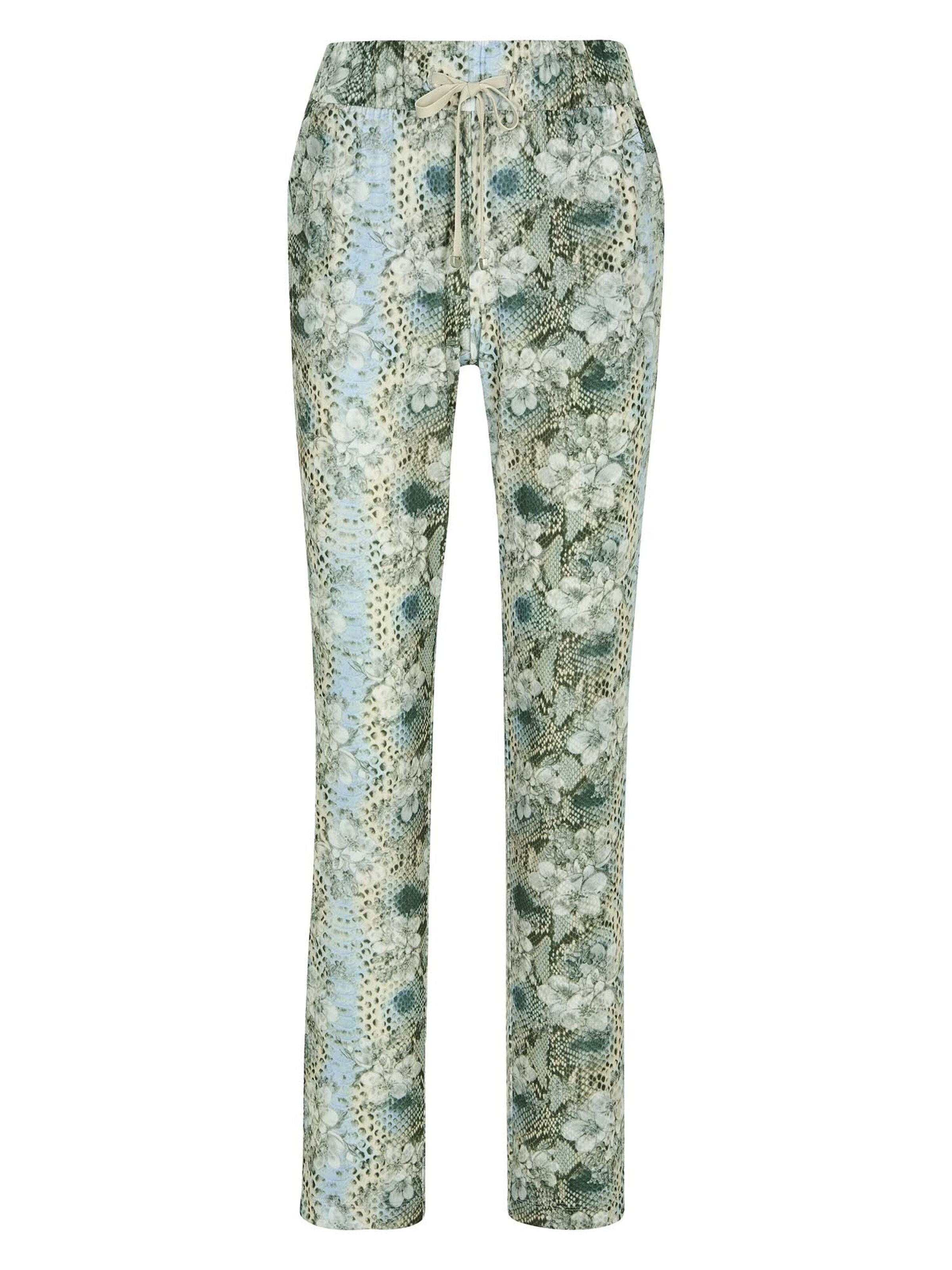 MADELEINE Tapered Trousers in Green: front