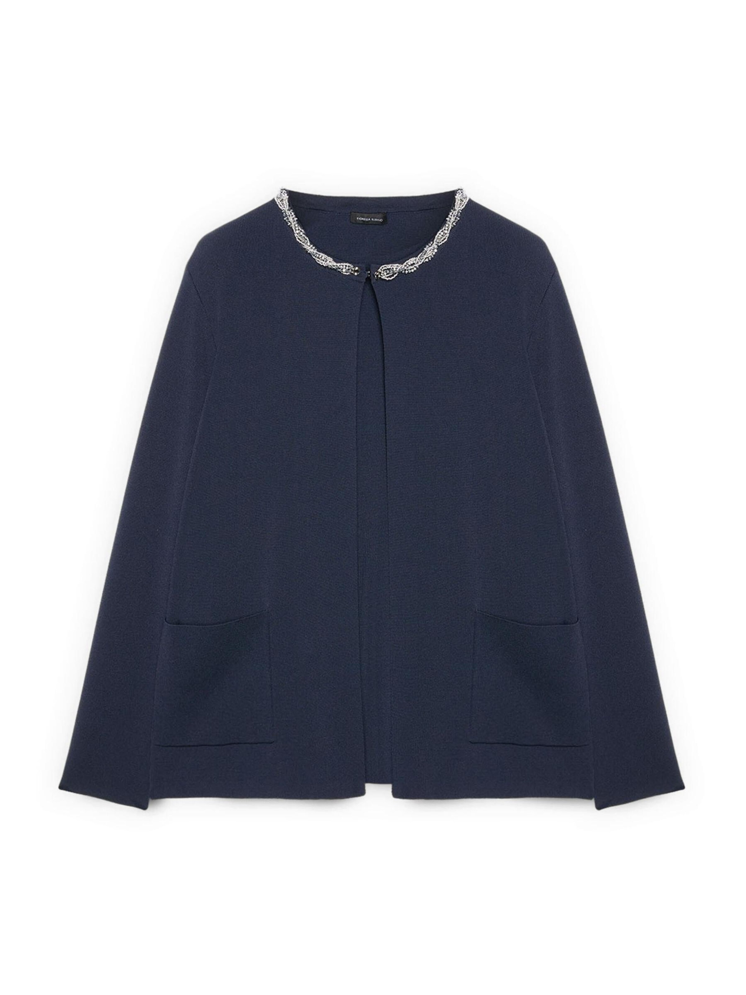 Fiorella Rubino Knit cardigan in Blue: front