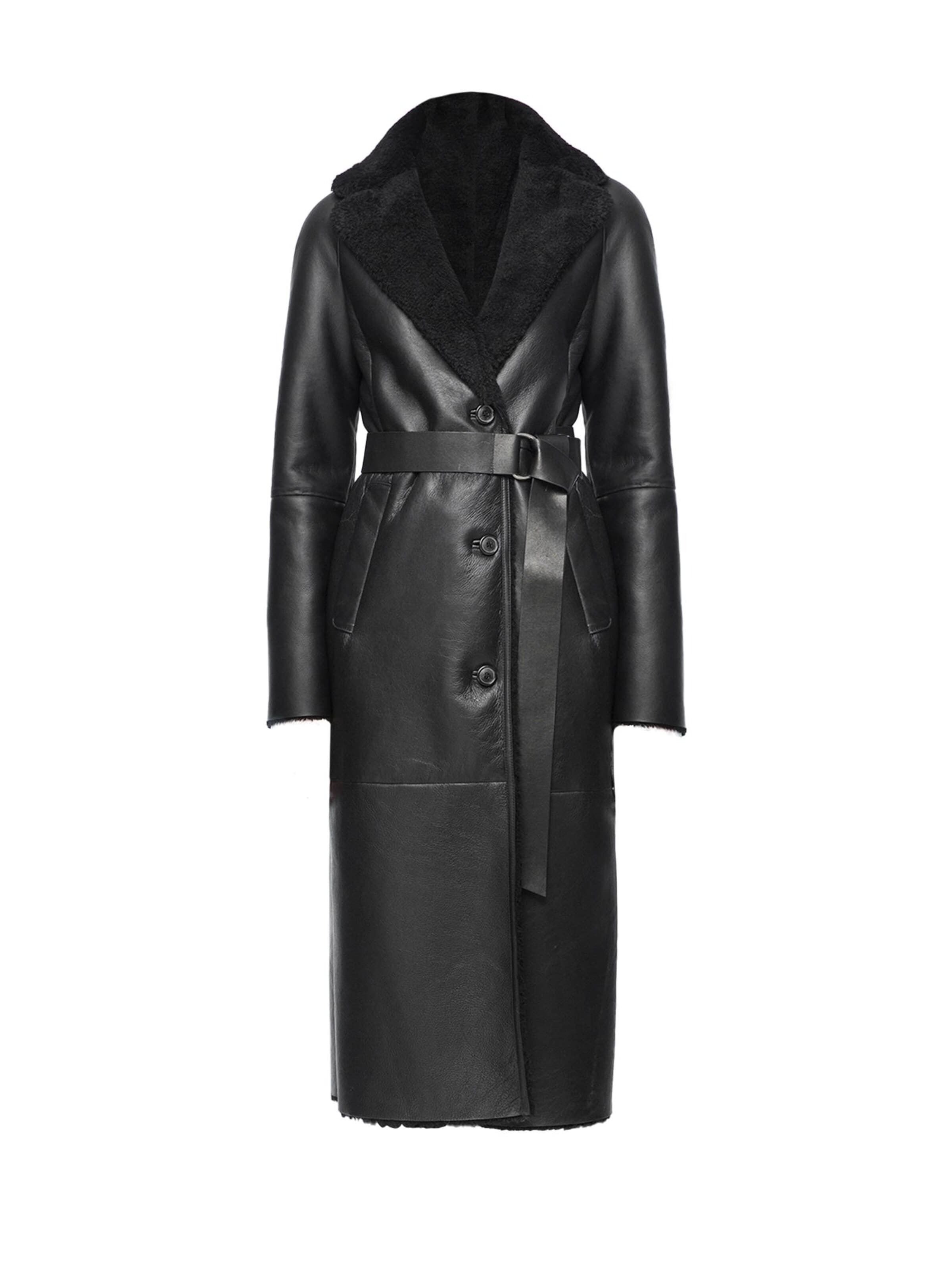 VESPUCCI BY VSP Winter Coat 'Hailey' in Black: front