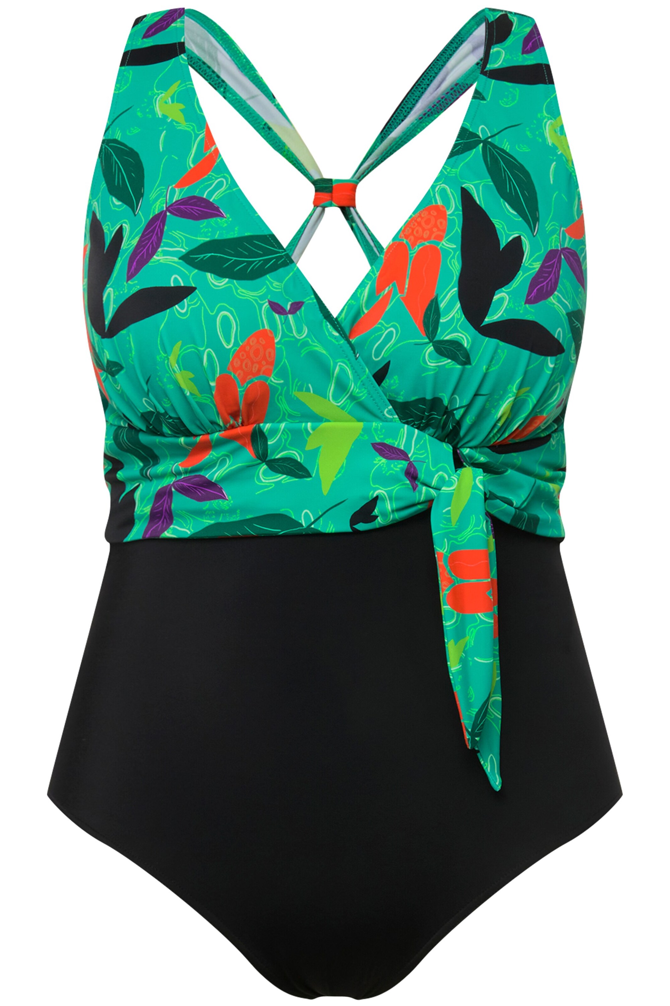 Triangle Maillot de bain Ulla Popken en vert : devant