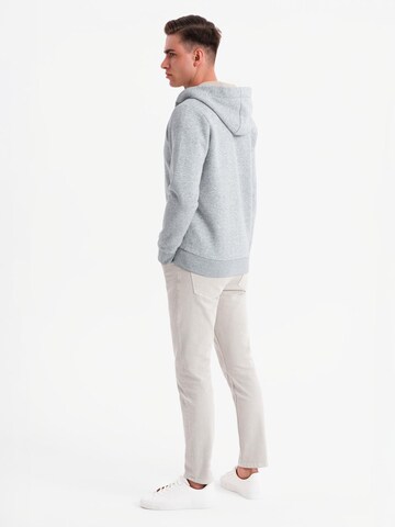 Ombre Sweatvest 'OM-SSZP-0186' in Grijs