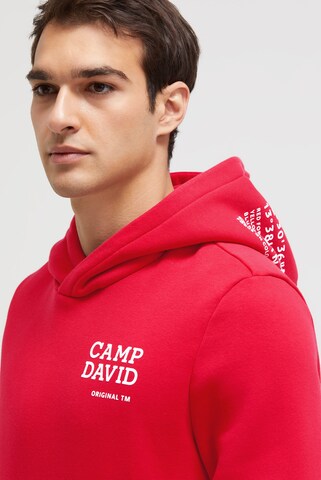 CAMP DAVID Sweatshirt in Red