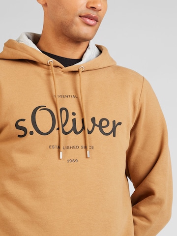 s.Oliver - Sweatshirt em castanho