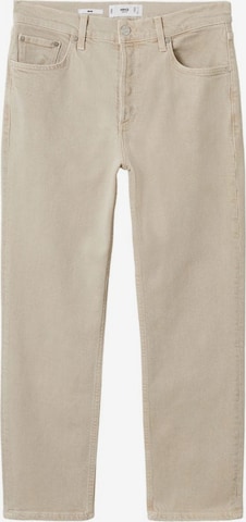 MANGO Slimfit Jeans 'Mar' in Beige: voorkant