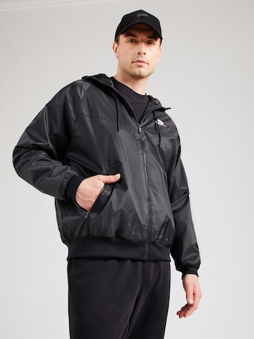 Geacă de primăvară-toamnă 'Heritage Essentials' de la Nike Sportswear pe negru: față