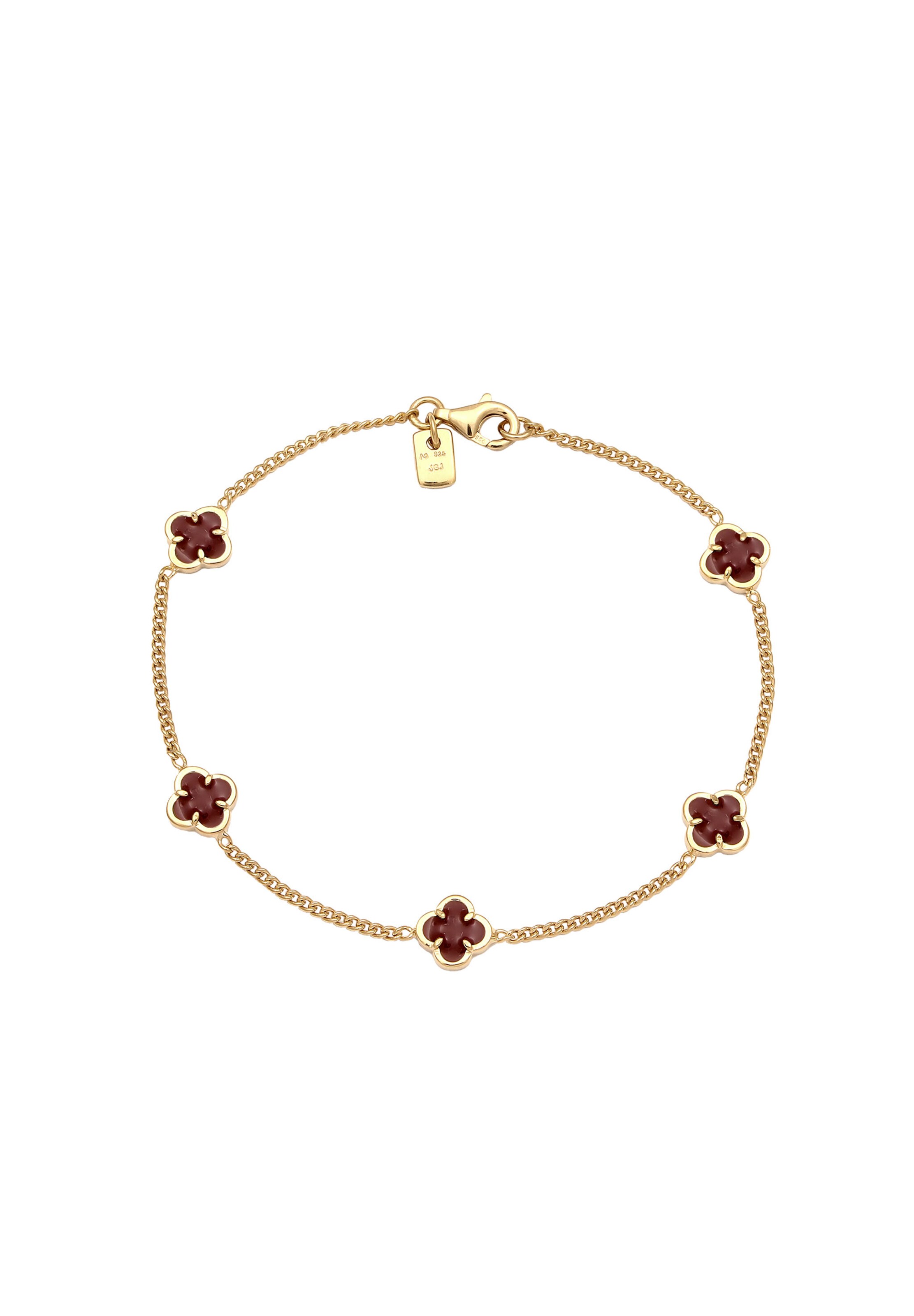 KUZZOI Bracelet 'Kleeblatt' in Gold