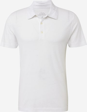 Abercrombie & Fitch Poloshirt 'FEB4' in Weiß: predná strana