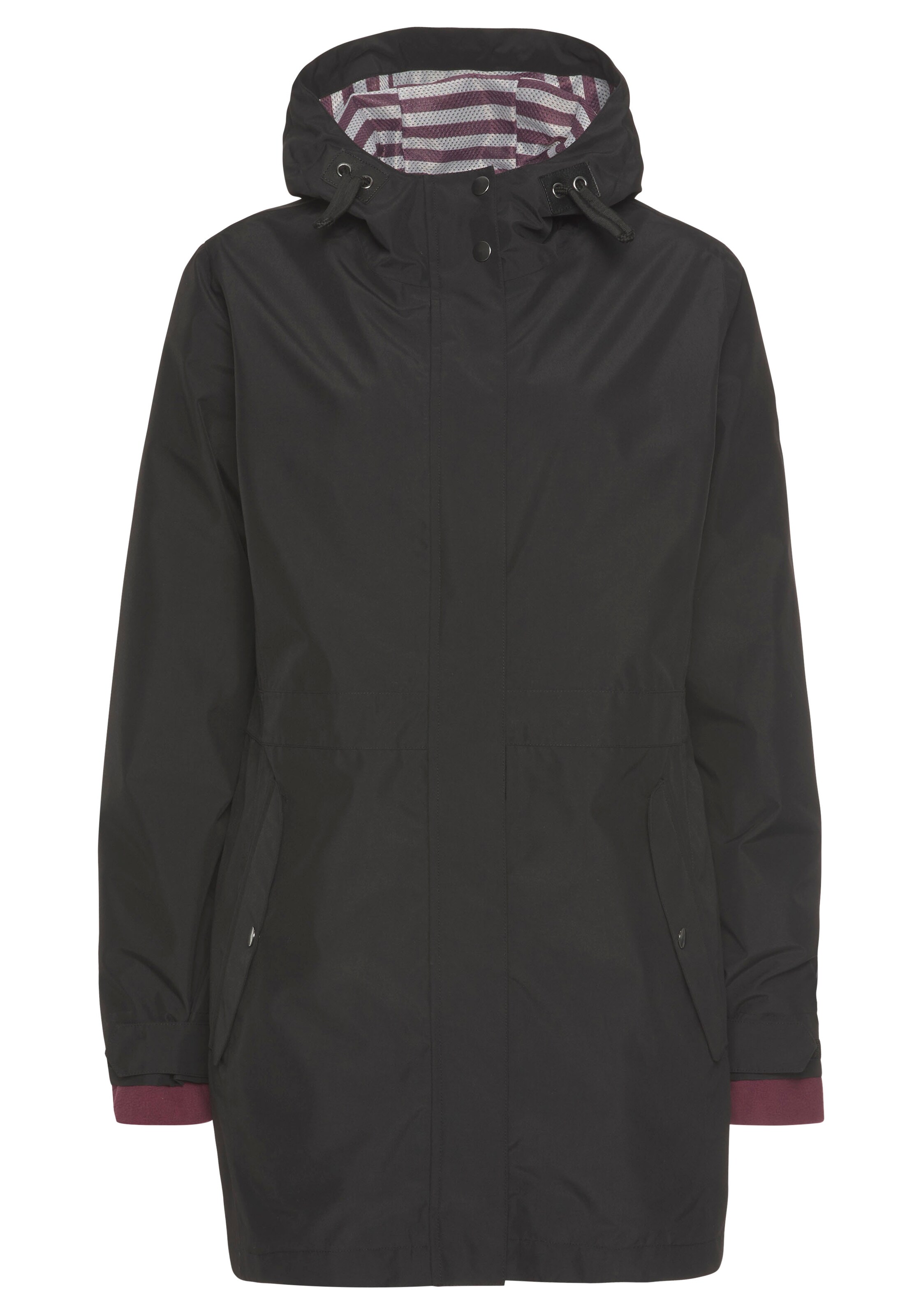 POLARINO Outdoorjacke in Schwarz: Vorderseite