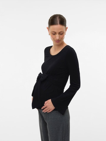 MAMALICIOUS Shirt in Zwart: voorkant