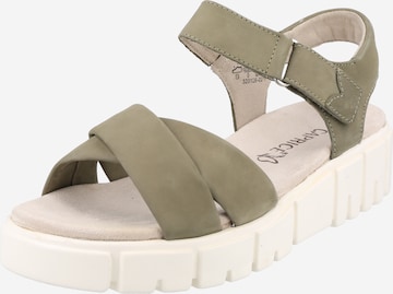 CAPRICE Sandals in Green: front