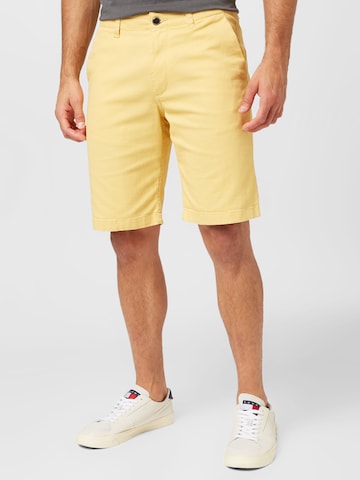 JACK & JONES Regular Chino Pants 'DAVE' in Yellow: front