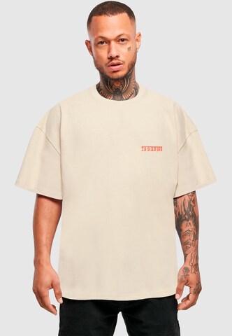 2Y Studios Shirt 'Salvation Of The Divine' in Beige: voorkant