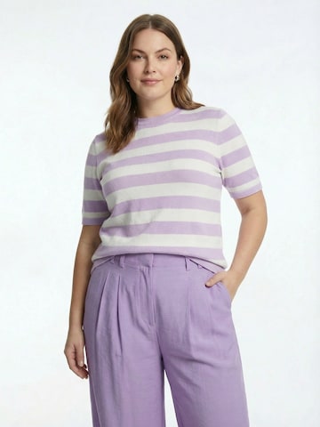 Guido Maria Kretschmer Curvy Sweater 'Maria' in Purple: front