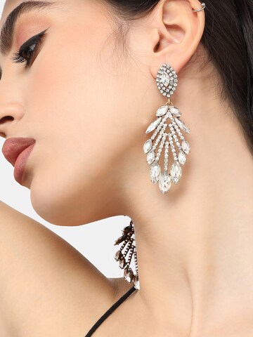 Boucles d'oreilles 'Rohini' SOHI en argent : devant