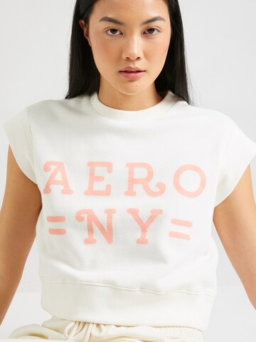 Tricou 'AERO NY' de la AÉROPOSTALE pe alb