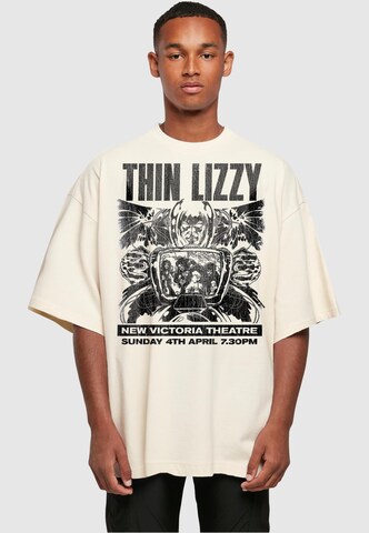 Maglietta 'Thin Lizzy - New Victoria Theatre' di Merchcode in bianco: frontale