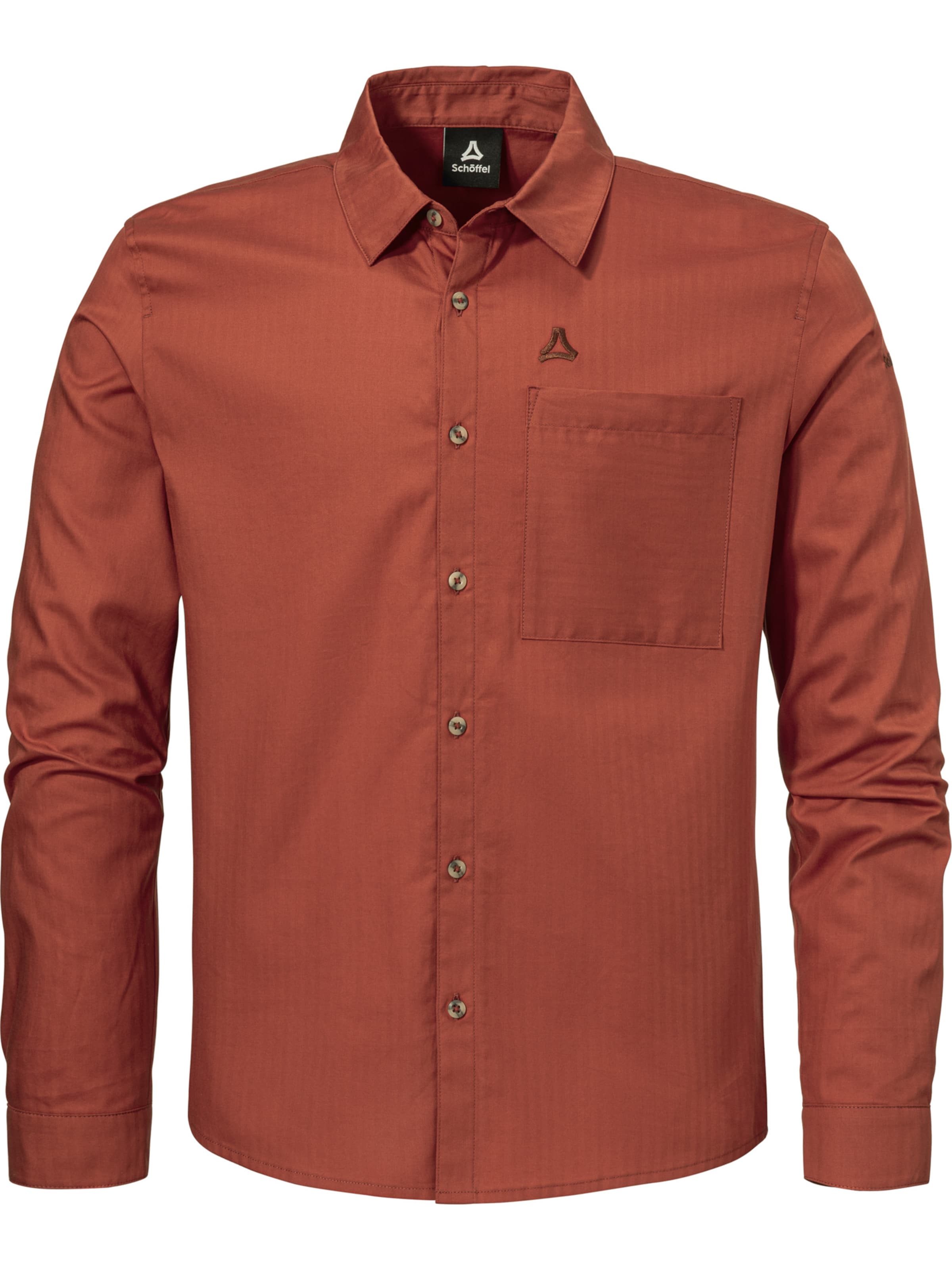 Schöffel Comfort fit Overhemd 'Chanduy' in Rood: voorkant