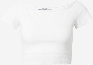 ABOUT YOU - Camiseta 'JOSY' en blanco: frente