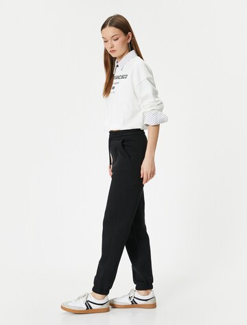 Koton Tapered Trousers in Black