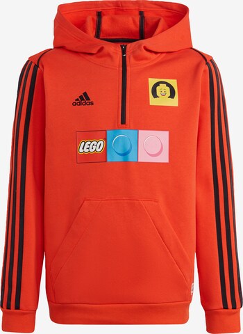 ADIDAS PERFORMANCE Athletic Sweatshirt in Red: front