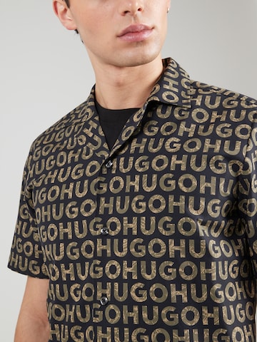 HUGO Regular fit Overhemd 'Ellino' in Zwart