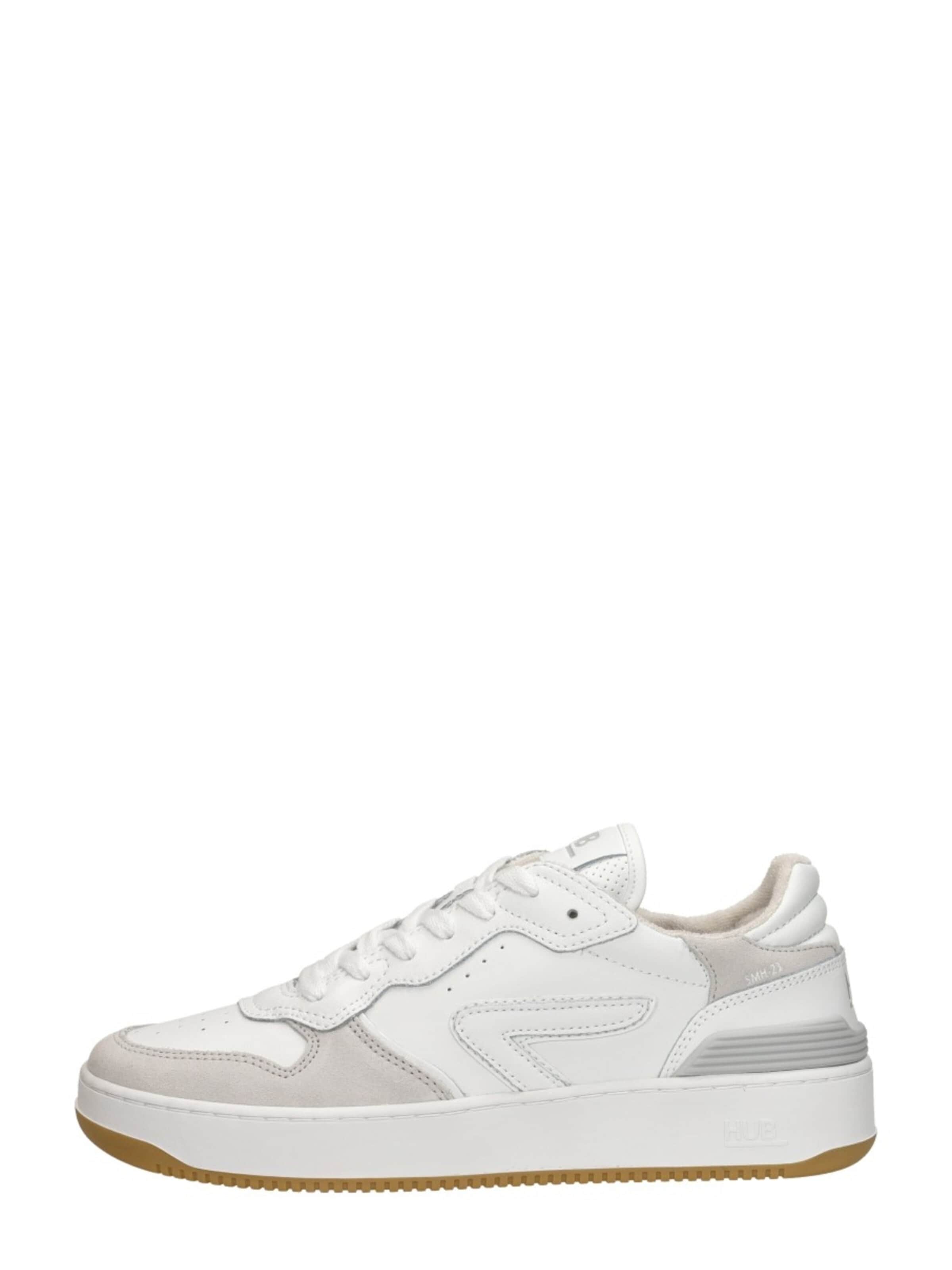 Baskets basses 'Smash L68' HUB en blanc : devant