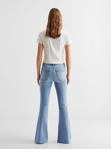 MANGO TEEN Flared Jeans i blå