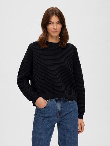 Pullover 'LAURINA' di SELECTED FEMME in nero: frontale