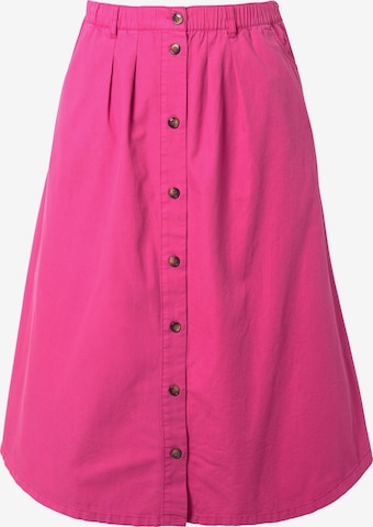 Ulla Popken Rock in Pink: Vorderseite